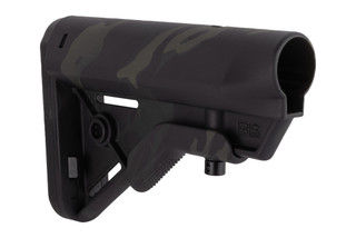 B5 Systems Mil-Spec Bravo Stock in Black Multicam is designed for MIL-SPEC carbine receiver extensions.